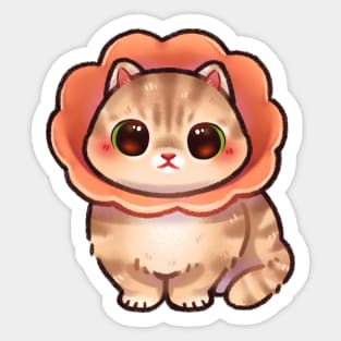 Flower Kitty Sticker